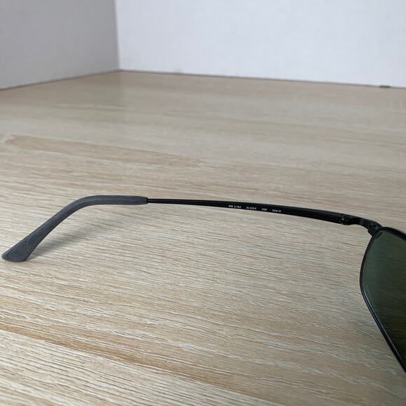 Ray-Ban Sleek RB3162 006 Black Rectangle Eyeglasses Frames Only 52-19 - Picture 5 of 8